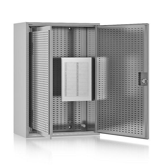Schlüsselschrank aus Edelstahl Tübingen offen_var1