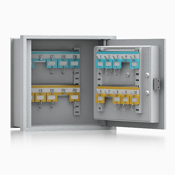 Schlüsseltresore Stufe B VDMA ISS Celle 1 RAL 7035
