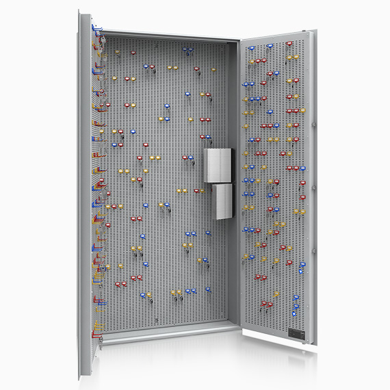 Schlüsselschrank Düren mit individuellem Hakensystem