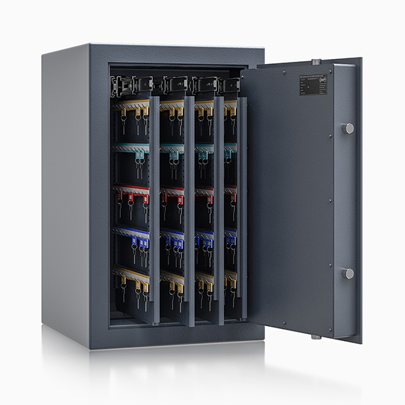 Schlüsseltresor ISS Coburg offen RAL 7024
