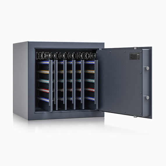 Schlüsseltresor Coburg ISS offen RAL 7024