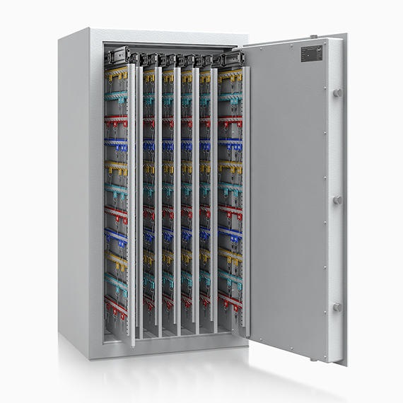 Schlüsseltresor ISS Coburg 5 offen RAL 7035