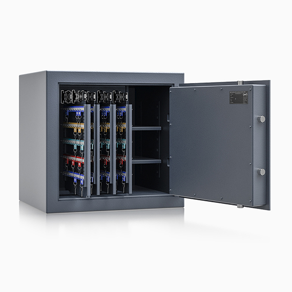 Schlüsseltresor ISS Coburg 13 offen RAL 7024