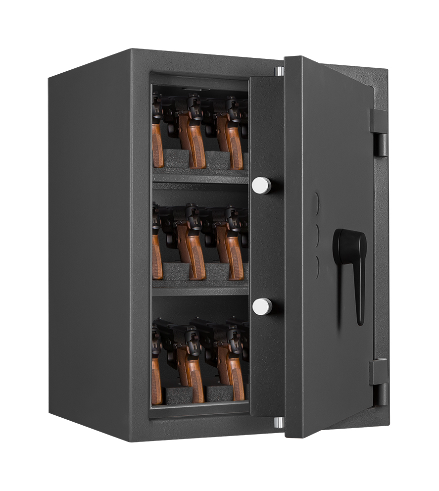 Format Kurzwaffenschrank KWT Modell Cervo 15 Waffenhalter