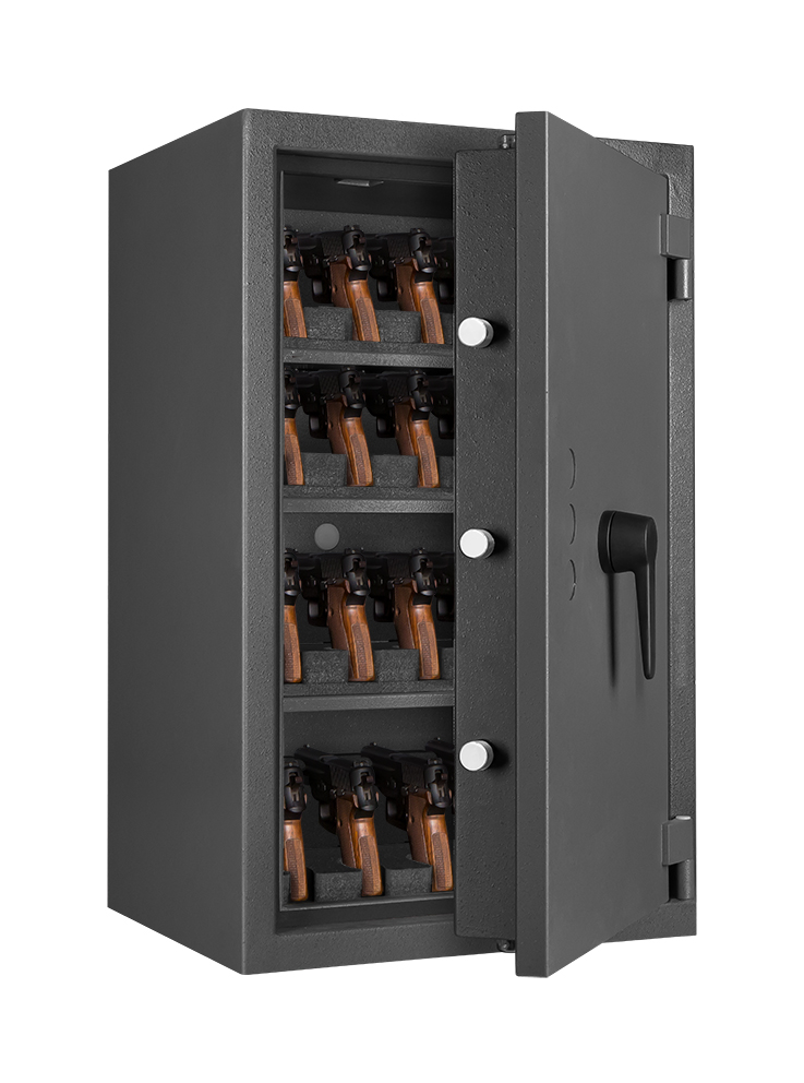 Format Kurzwaffenschrank KWT Modell Cervo 20 Waffenhalter