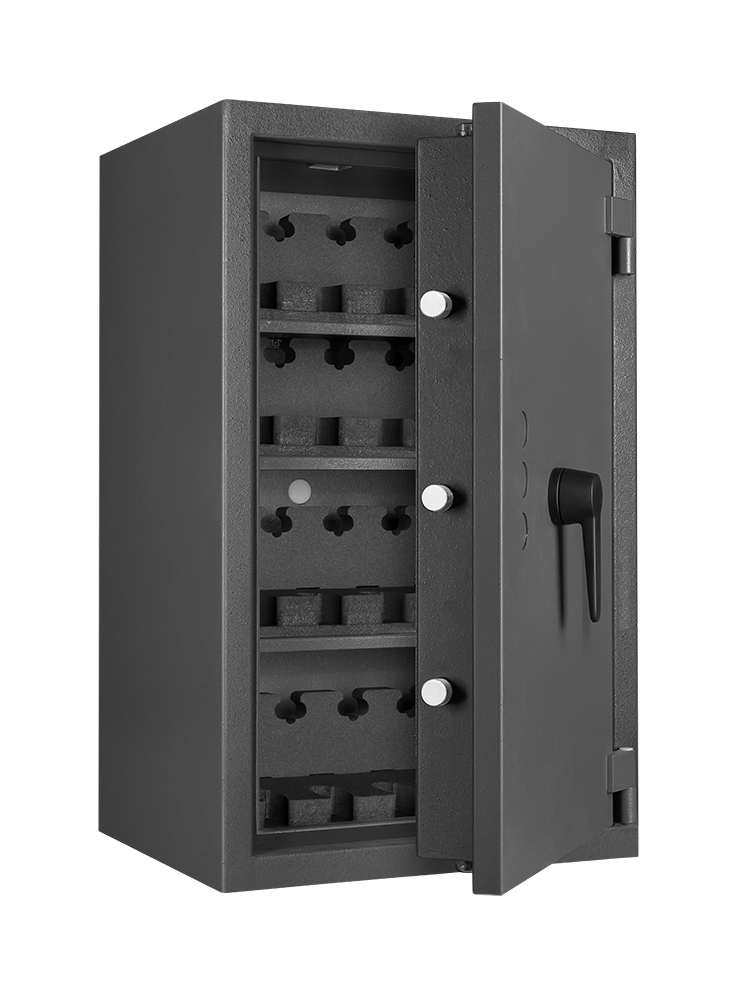 Format Kurzwaffenschrank KWT Modell Cervo 20 Waffenhalter