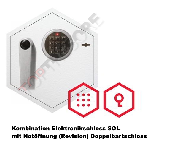 elektronisches Tastenschloss Solar mit Notöffnung ( Revision über DB-Schloss )